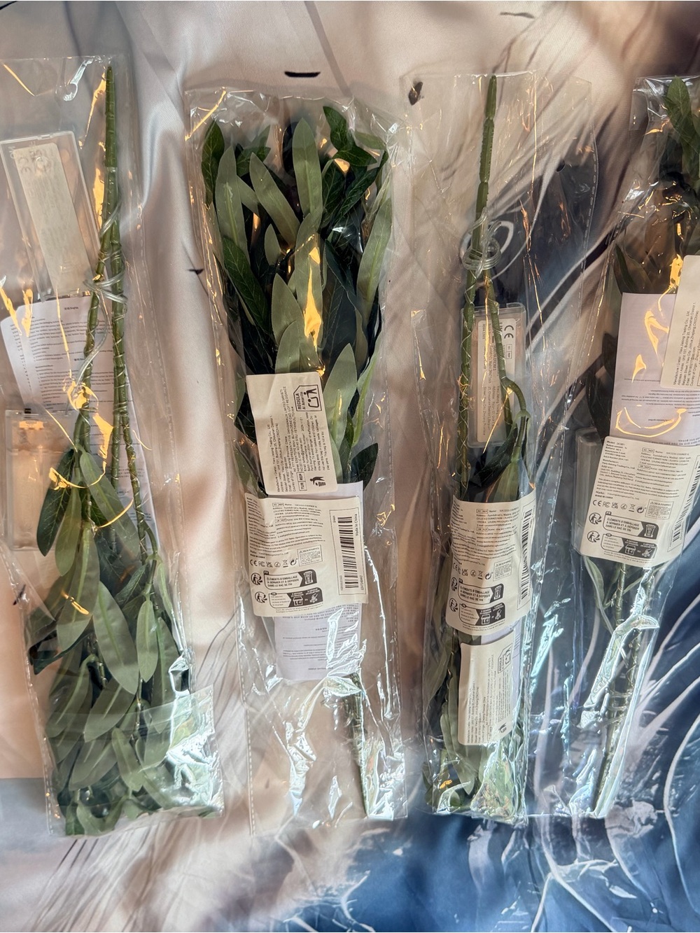 Pack of Artificial Olive  Stems - Green